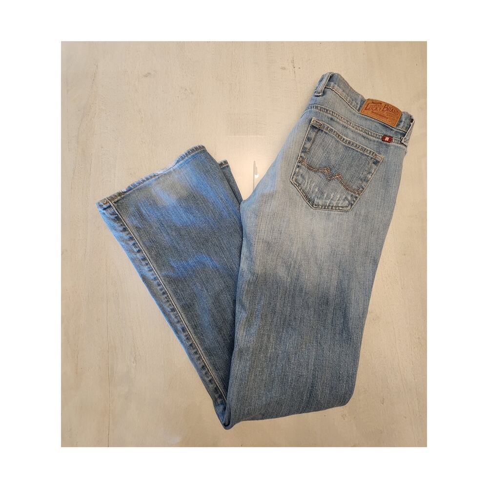 Lucky Brand Women's Low Rise Y2K Jeans SZ 8/29 Light Wash